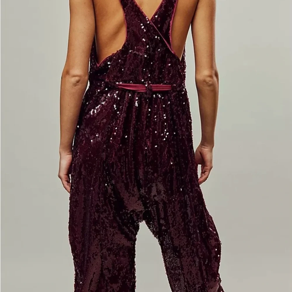 FP “Love Again” sequined harem romper, SP, NWOT - Picture 2 of 8